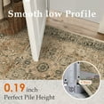 thumbnail image 6 of BERTHMEER 5'x7' Area Rugs for Living Room Bedroom Dining Room Office Farmhouse Traditional Vintage Medallion Non-slip Washable Throw Rugs,Brown, 6 of 7
