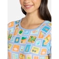 thumbnail image 5 of Lissome Women's Hacci Sleep Shirts with Short Sleeves, 2-Pack, Sizes S-4X, 5 of 7