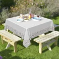 thumbnail image 6 of Tchckioa Square Tablecloth,Waterproof Table Cloth for Kitchen,52x52 Inch,Print Flowers, 6 of 6