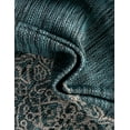 thumbnail image 3 of Unique Loom Outdoor Traditional Collection Area Rug - Antique (6' 1" Round Teal/Ivory), 3 of 6