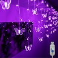 thumbnail image 6 of EONQY LED Curtain Lights, 3.5M 16 Pcs Butterfly Curtain Fairy Lights USB Powered 8 Modes Butterfly Strings Light for Wedding Bedroom Party Window, 6 of 8