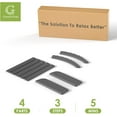 thumbnail image 6 of SONGMY Adirondack-Ottoman | Folding | Set of 2 | HDPE Plastic | Outdoor Footrest | All Weather | Foot Rest | Foot Stool | Grey | for Adirondack Chair | for Patio Backyard Pool, 6 of 7