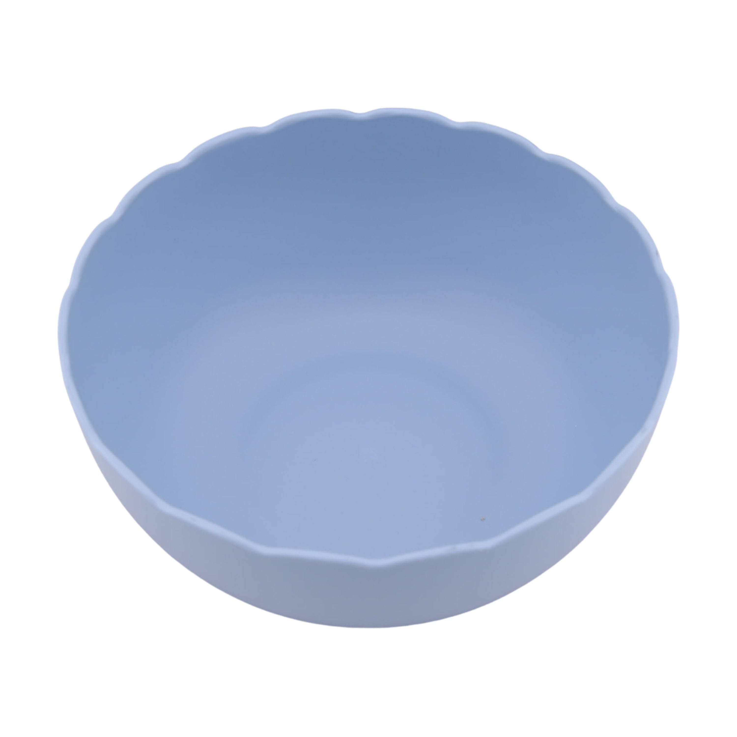 Mainstays - Blue Round Plastic Bowl, Scalloped, 38-Ounce