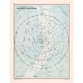thumbnail image 3 of Bartholomew 12x14 Black Modern Framed Museum Art Print Titled - Chart Northern Hemisphere - Bartholomew 1892, 3 of 5