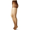 thumbnail image 2 of Hanes Perfect Nudes™ Sheer to Waist Run Resistant Light Tummy Control Hosiery Bronze/Nude 6 3/4X Women's, 2 of 4