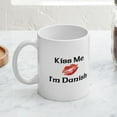 thumbnail image 3 of CafePress - Kiss Me I'm Danish Mug - 11 oz Ceramic Mug - Novelty Coffee Tea Cup, 3 of 3