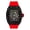 Black Red, variant on Men's 33mm Square Dial Watch – Luxury Quartz Timepiece with Metal Band, 8in Length, 20mm Width - Gold Black