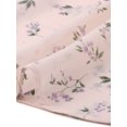 thumbnail image 5 of INSPIRE CHIC Women's Wrap Tops Floral Printed V Neck Tie Waist Peplum Blouse Pink Purple XL, 5 of 6