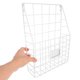 thumbnail image 5 of Hytrove Wear Resistant Iron Wall Magazine Rack White for Office and Home Files, 5 of 7
