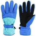 thumbnail image 1 of Naiovety Guantes de esquí para niños, cubierta Universal para manos de niños, para hombres y adultos, impermeable para exteriores, guante Ciclismo Azul, 1 of 6