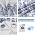 thumbnail image 4 of Navy Blue Pine Tree Blackout Curtains for Bedroom/Living Room, Thermal Insulated Kitchen Curtains, Vintage Watercolor Botanical Grommet Darkening Window Treatment Drapes 42"x63"x2, 4 of 8