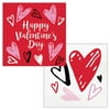 Way To Celebrate Valentine's Day Heart Napkins, 48 Count