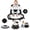 Black, variant on suihuooo Foldable Baby Walker with Height Adjustment for Boy Girls 6-18 Months,Black
