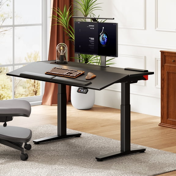 Newtral Electric Standing Desk with Adjustable DesktopTilt for Home Office DA-1