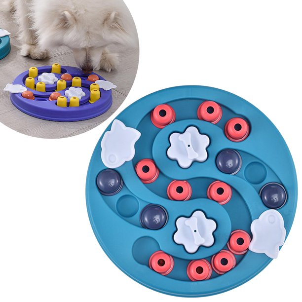 Alimentador Rallentare para mascotas Rompecabezas para perros Interactivo Anti Choke Anti Gulp Antideslizante Juguete para comer Cuenco , Azul Colco Cuenco para mascotas de alimentación lenta