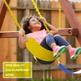 thumbnail image 2 of KINSPORY Toddler Swing & Child Swing Seat, Heavy-Duty High Back Fully Assembled Baby Swing, Iron Chain Eva Swing for Indoor/Outdoor, Hanging Tree Straps for Quick Installation（Yellow）, 2 of 10