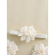 thumbnail image 5 of Conjunto de verano para bebé niña, pelele de malla con bordado floral y diadema con lazo, 2 piezas., 5 of 9