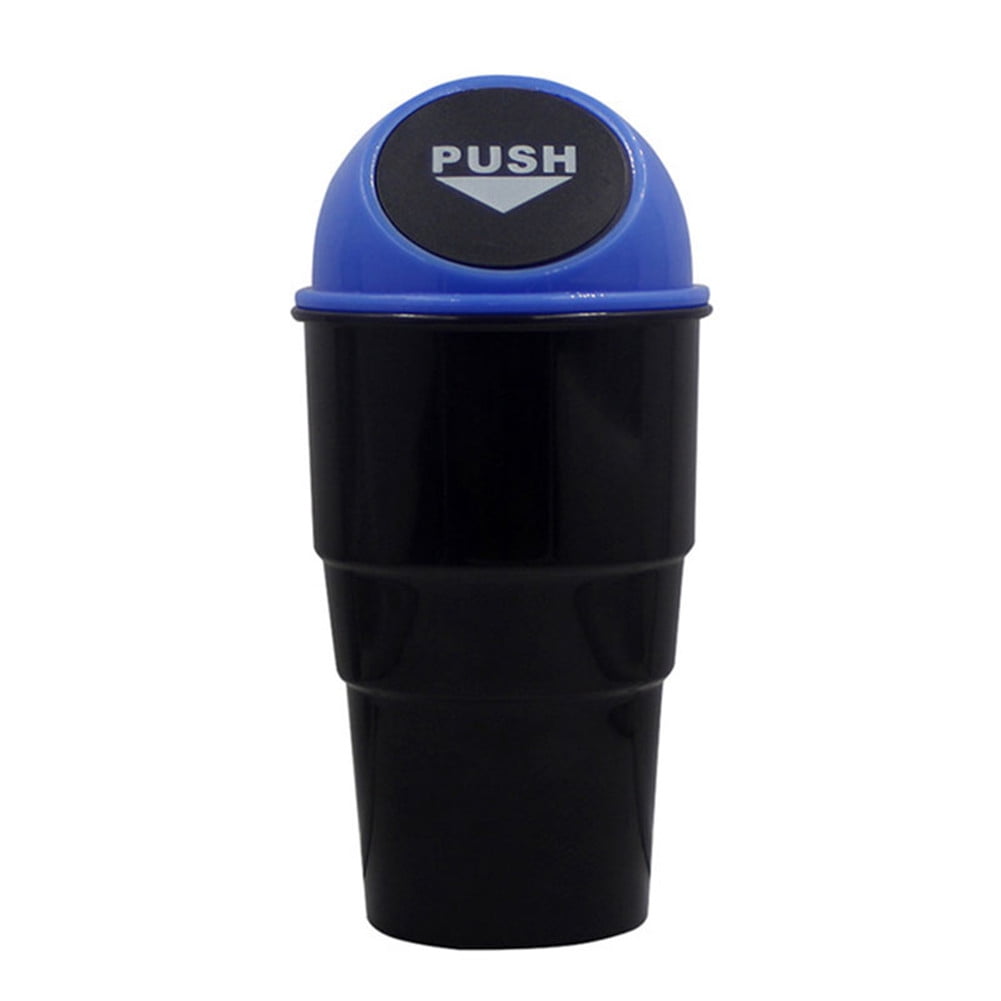 Vehicle Automotive Cup Holder Garbage Can Small Mini Trash Bin Car