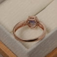 thumbnail image 3 of Alexandrite ring, round cut June birthstone, rose gold wedding for women, 3 of 5