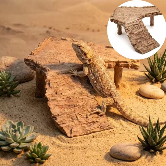 Gaoxin Resin Turtle Basking Platform for Bearded Dragon, Aquatic Tank Accessory