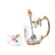 thumbnail image 3 of Taza de té con forma de flor esmaltada con cuchara, taza de agua, taza de té con tapa, taza de té de vidrio para amigos, mamás, graduaciones, niñas, M, 3 of 8