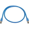 thumbnail image 4 of Tripp Lite M12 X-code Cat6a 10g F/utp Cmr-lp Shielded Ethernet Cable (m/m), Ip68, Poe, Blue, 2 M (6.6 Ft.) - Network Cable - Taa Compliant - 8 Pin M12-x (m) To 8 Pin M12-x (m) - 6.6 Ft - Foiled, 4 of 4