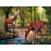 Cuadros Decorativos Kit de pintura de diamante 5D DIY Forest River Deer Cuadros de mosaico de taladro cuadrado completo Likrtyny embutido en tela