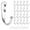 Silver, variant on 20 Pcs Small Key Hooks for Hanging, Key Holder, Wall Mount Hook with Stainless Steel Screws, Command Hooks Utility Hangers for Key, Hat, Cup, Coat, Picture