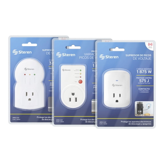 Paquete De Protectores De Picos De Voltaje STEREN 3 Piezas