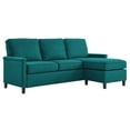 thumbnail image 2 of Modway Ashton Upholstered Fabric Sectional Sofa in Teal, 2 of 7