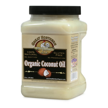 Great Northern Popcorn Premium Organic Coconut Oil, 32