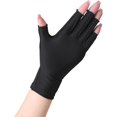 thumbnail image 1 of Gants de Compression NURCOM pour Arthrite, Canal Carpien, Tendinite, Tendinite, Gant Simple pour Main Gauche et Droite, Doigt Ouvert Noir Petit, 1 of 7