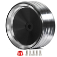 thumbnail image 3 of 4Pcs/Set 1.9 Inch Metal Retro Mirror Wheel Hub for SCX10 -4 RC Car Modification Accessories Universal Black B, 3 of 8