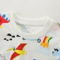 thumbnail image 5 of Coerni Boys Clothing Short Sleeved Suit Summer New Boys' Short Sleeved Colorful Dinosaur Pattern T Shirt Set for Big Boys, 5 of 8