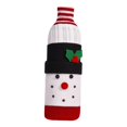 thumbnail image 1 of Funda para botella de vino navideña, accesorios, regalos de fiesta, decoración de mesa de comedor, reutilizable Muñeco de nieve, 1 of 9