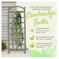 thumbnail image 2 of Dura-Trel Cambridge 28 by 75 Inch Indoor Outdoor Garden Trellis Plant Support for Vines and Climbing Plants, Flowers, and Vegetables, Mocha, 2 of 7