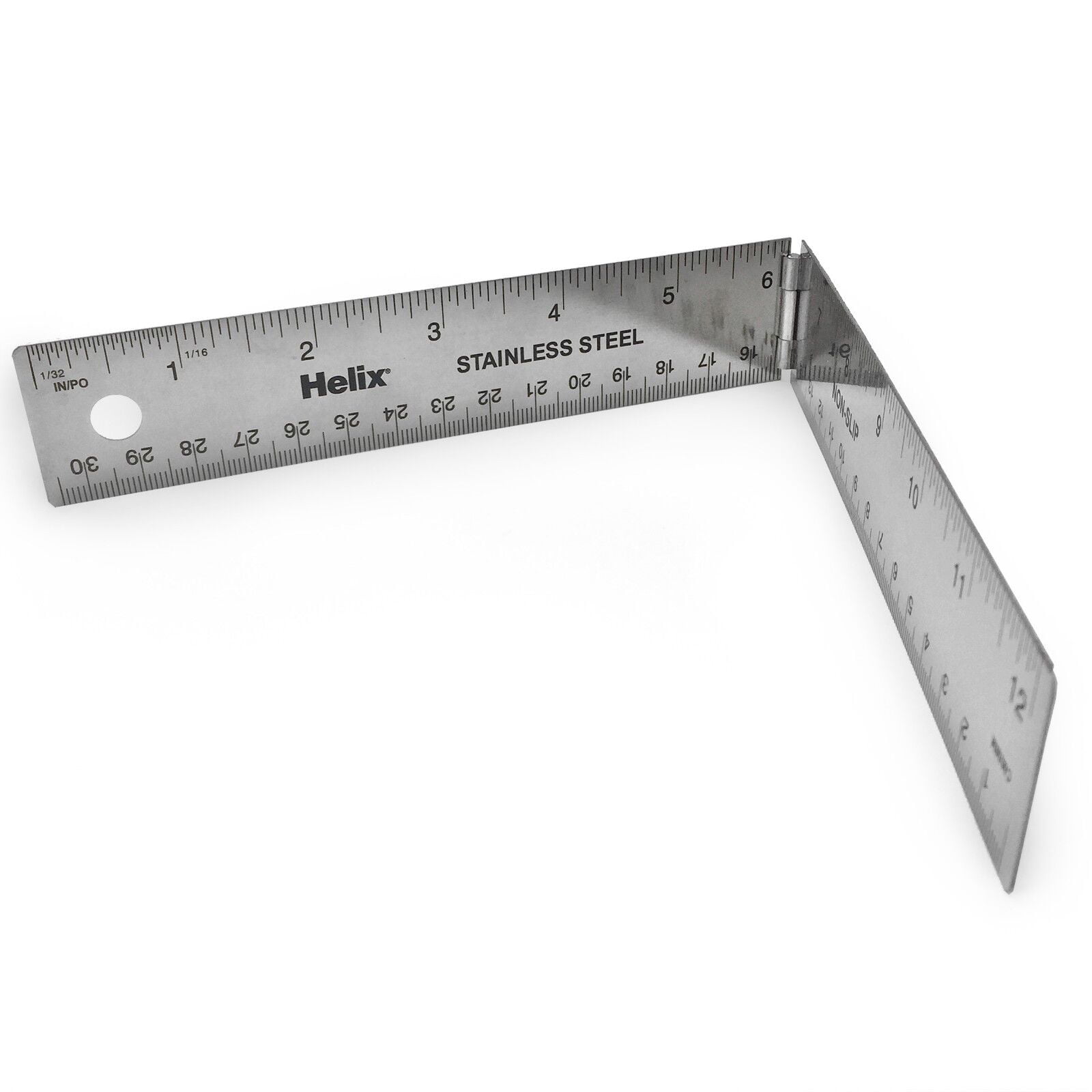 12 Inch Silver Metal Ruler with Black Velour Case-Can Be Personalized