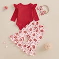 thumbnail image 3 of Conjunto de mamelucos navideños Kuriozud para bebés y niñas de 3 a 6 m, 3 of 7
