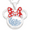 White and Blue, variant on Disney Women's Minnie Mouse June Birthstone Silver Plated Shaker Pendant Necklace, 18+2 Extender