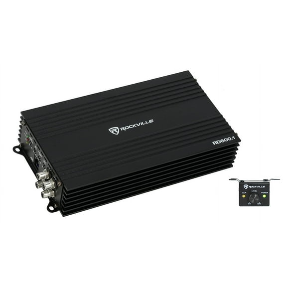 Rockville RD600.1 600w RMS @ 1 Ohm (2400w Peak) Mono Amplifier Car Audio Amp
