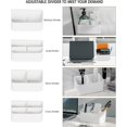 thumbnail image 4 of Adhesive White Shower Caddy, Bathroom Shelf Organizer, No-Drilling Wall Mounted Storage Rack for Inside Shower/Home/Kitchen, 4 of 6