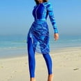 thumbnail image 3 of MuXiKeJi Clothes Swimsuits for Women Modest Full Cover Swimwear Short Top Pants Hijab Swimsuit Rashguard, 3 of 4