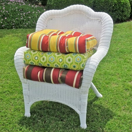 Blazing Needles 19 x 19 Solid Outdoor Wicker Chair Cushion - Walmart.com