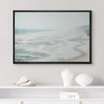 thumbnail image 2 of PixonSign Framed Canvas Print Wall Art Misty Fog Coastal Beach Shore Nature Wilderness Illustrations Fine Art Decorative Farmhouse/Country Relax/Calm/Cozy Multicolor Zen for Bedroom - 24"x36" Black, 2 of 5