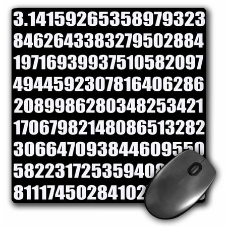 - 3dRose Pi math number Mathematical modern abstract mathematic numeric figures - Mouse Pad, 8 by 8-inch