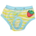 thumbnail image 1 of Pet Pigs Pantalones Fisiológicos Patrón De Fresa Cerdos Ropa Interior Sanitaria Pañales ReutilizablesAmarillo S, 1 of 5