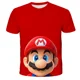 thumbnail image 3 of Camisetas de verano para niñas con dibujos animados de Marios, camisetas con estampado de anime Super Mario para niños, camisetas de manga corta de verano para niños, 3 of 5