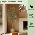 thumbnail image 6 of COZONY 7ft Lifelike Artificial crank Olive Tree, Realistic Fake Plant w/ Wood Trunk & Fruits, 6 of 8