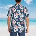 thumbnail image 6 of Daiia Flowers Hawaiian Shirt for Men Gentle Cotton Regular Short Sleeve Casual-XX-Large, 6 of 9