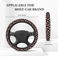 thumbnail image 3 of Fotbe Popcorn Funda para Volante Universal de 15 pulgadas, Accesorios para Auto para Hombre y Mujer, Protector de Volante Cómodo para SUV y Sedán, 3 of 6